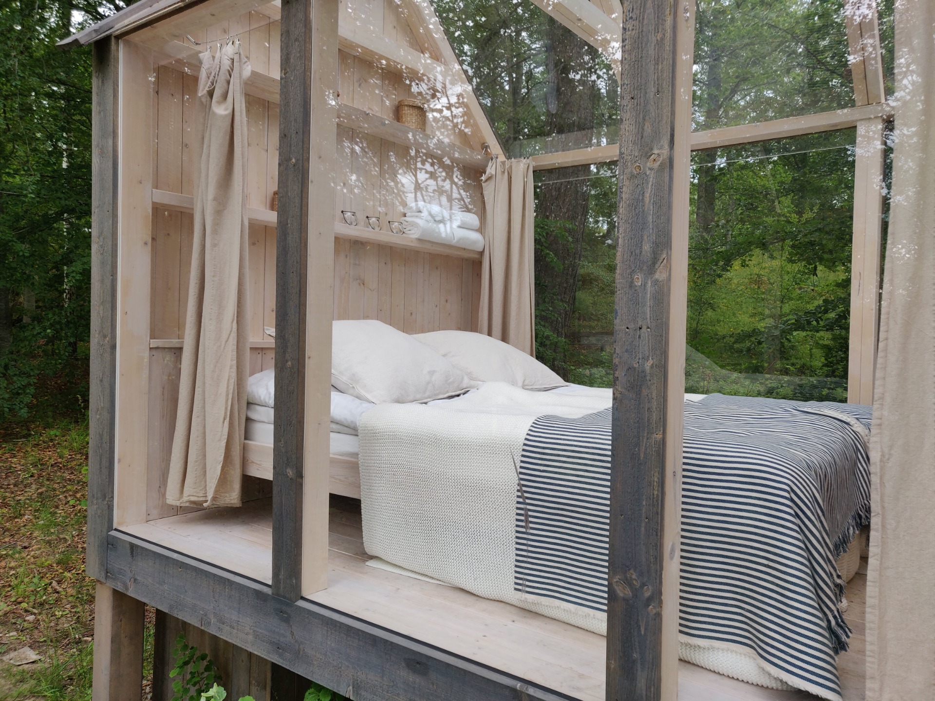 Dit is een van de "72 Hour Cabin" huisjes, een initiatief van Visit Sweden om mensen te laten ontspannen in de natuur van West-Zweden. Foto's: eigen beheer.